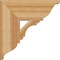 Ekena Millwork Olympic Traditional Rough Sawn Bracket, Western Red Cedar, 6"W x 18"D x 18"H BKT06X18X18OLY01RWR - alternate 4